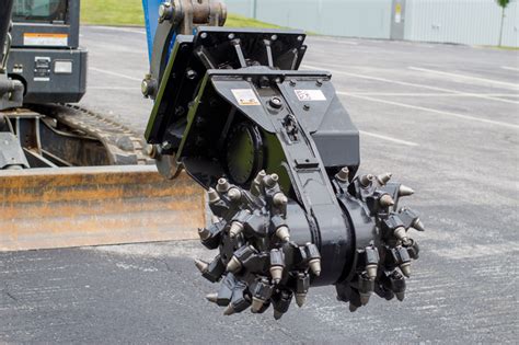 mini excavator concrete saw|concrete grinder attachment for excavator.